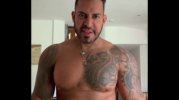 Image Latino man Viktor rom flexing muscle and masturbate his bbc humiliation to you
