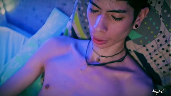 Image Cute Twink Magic C Jerking His Big Uncut Cock With Lots Of Precum And a Thick Cum Load