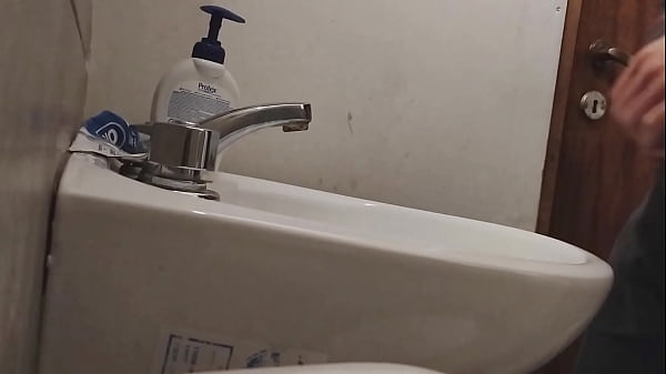Image I rest my BALLS on the sink getting my COCK ready for a HUGE CUMSHOT