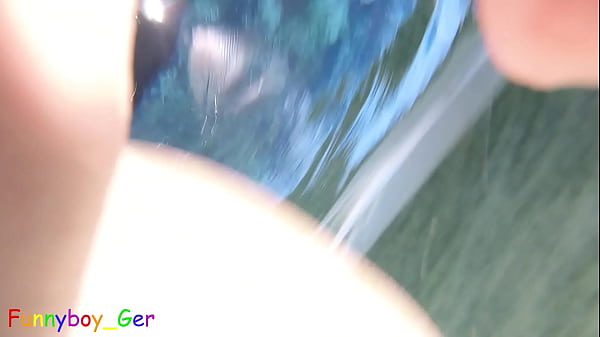 Image Awesome underwater wanking in a real public thermal pool. Unfortunately I almost got caught.