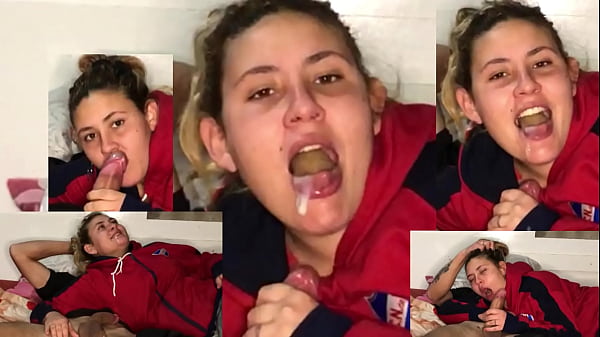Image HERMANASTRA de 18 se lleva GRAN CARGA de SEMEN en la BOCA