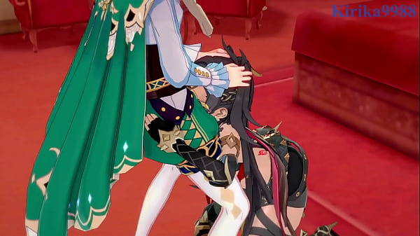 Image La Signora and Dehya and Venti intense sex. - Genshin Impact Hentai