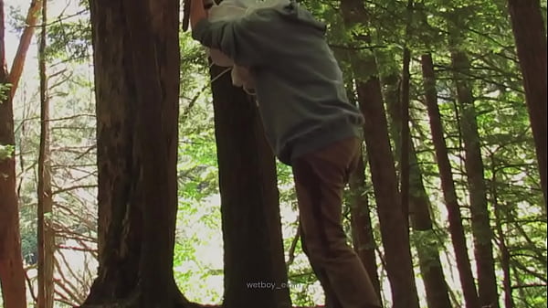 Image Bound in woods desperation wetting