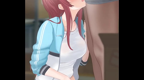 Image Anime Brunette sucking cock and touching herself