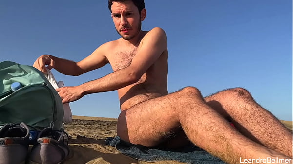 Image Public jerk off at the gay nude beach (and a man is watching me!)