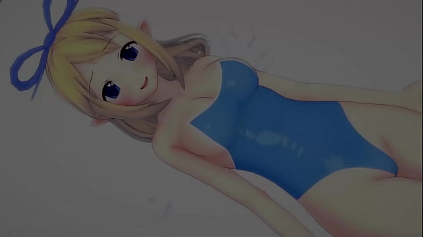 Image Flonne en traje de ba&ntilde_o quiere llegar al cielo montando una gran polla (hentai) (sin censura)