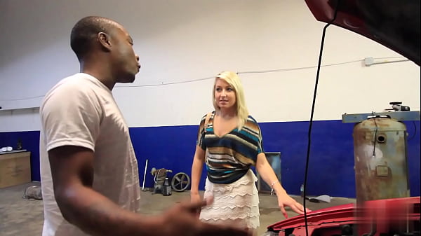 Image DISTRAUGHT Blonde Fucks her BBC MECHANIC for her AUTOBILL