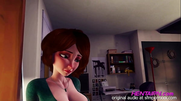 Image MILF 3D HENTAI CABELO CURTO CAMISA VERDE PEITO GRANDE SHORT E CALCINHA VERMELHA FIO DENTAL DANDO NO QUARTO