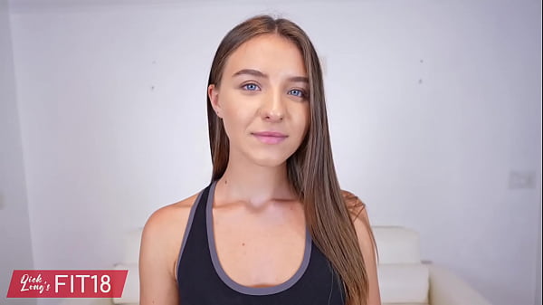Image Gorgeous 18 Year Old Ukrainian Refugee Sissy Moore Models In Yoga Pants and Fucked By Agent - 60FPS