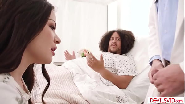 Image Big tits wife teasing and fucking doctor in front of husband