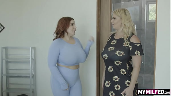 Image Hot and Horny Big Tit MILFS London River, Natasha Nice In Double Dorm Drop Off
