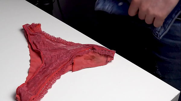 Image I stole my stepsister's dirty panties and secretly masturbated on them, staining them in my sperm.
