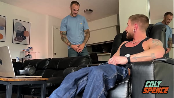 Image Colt Spence Caught Jerking Off by Christian Wilde and Offers to Help