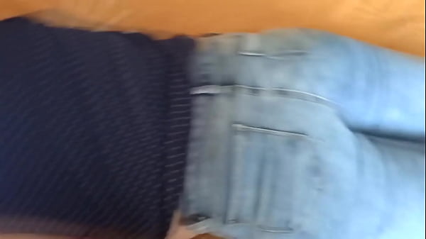 Image Stepmom in jeans masturbates twice and I cum in her big ass