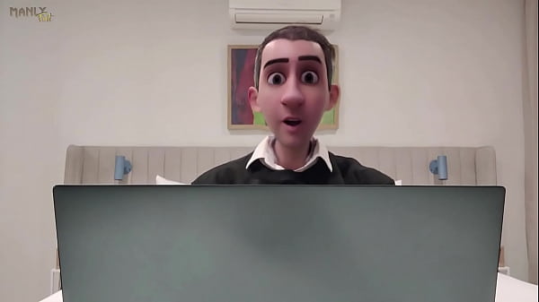 Image STEP GAY DAD - THE ONLINE OFFICE - CAUGHT JERKING DURING A ONLINE MEETING WITH MY BOSS!