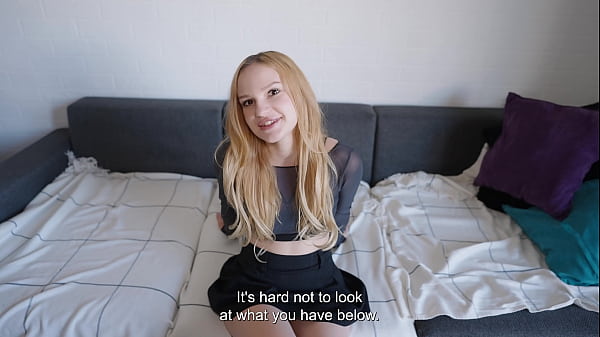 Image A gag instead of a lollipop for a beautiful fertile blonde