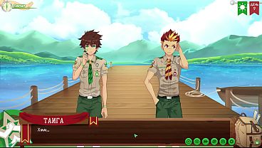 Image Game: Friends Camp path 2, part 4 - fishing with Taiga (russian voiceover)