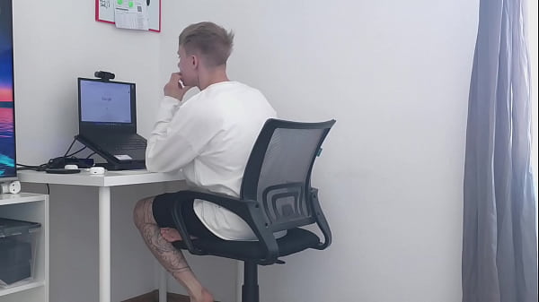 Image distracted my stepbrother from work and fucked his tight ass