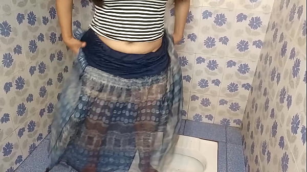 Image Stepmom made the bathroom wet with pee in doggy pose Compilation