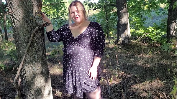 Image Cute horny traveling companion fucks a stranger in the woods in all her holes and sensually sucks his cock while masturbating her pussy