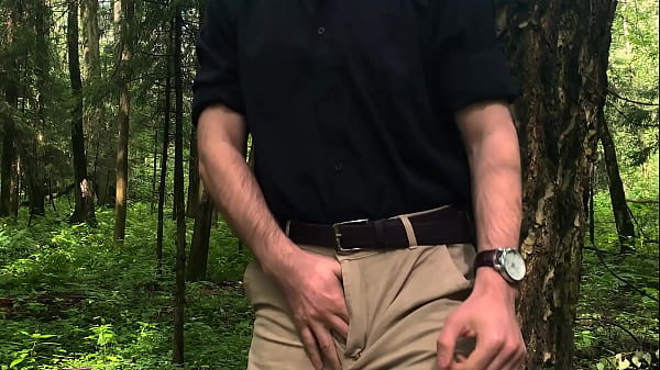 Image I'm ready to masturbate even in the forest! Porn outdoors with handsome Noel Dero