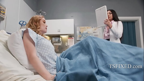 Image TS Doctor Shoves Thermometer In TS Patients Ass After Catching Her In Bed With A Busty Female Nurse