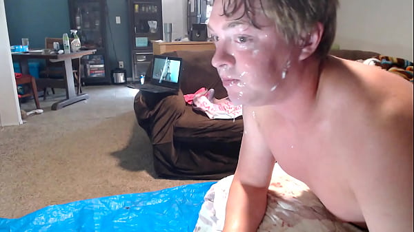 Image extreme throatfuck! master pours puke in slave mouth