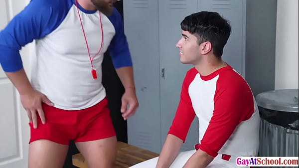Image Coach Halo bareback fucks his player Rob Quins ass