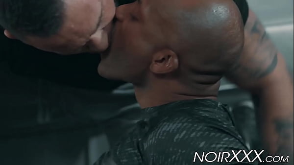 Image Huge cocked black stud ass penetrates muscular white hunk