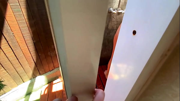 Image Hot blonde gets fucked after shower in tropical villa