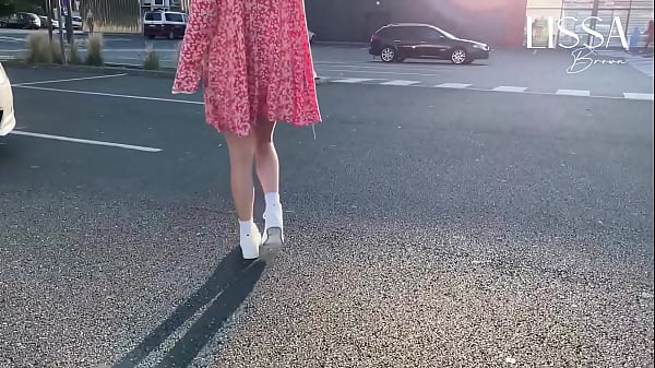 Image Hot woman shows off and touches herself on public bus