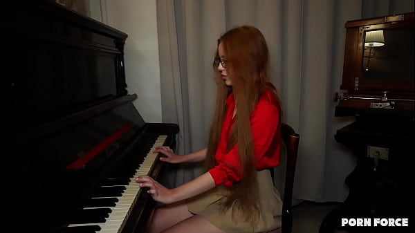 Image NERDS DO IT BEST - Redhead Cutie Fucked During Piano Practice - Megan Murkovski