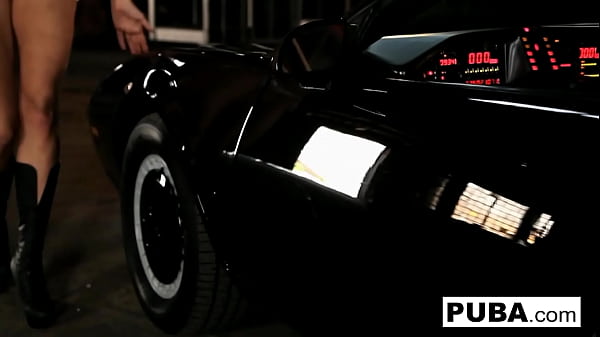 Image Jayden plays inside the Knight Rider car