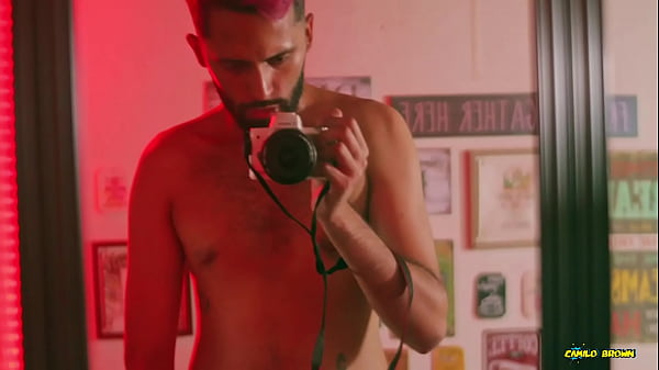 Image Big Uncut Cock Latino Camilo Brown Jerking Before Bed Cumshot In The Mirror