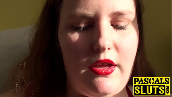 Image Cute BBW slut Mea Malone masturbates and sucks big dick