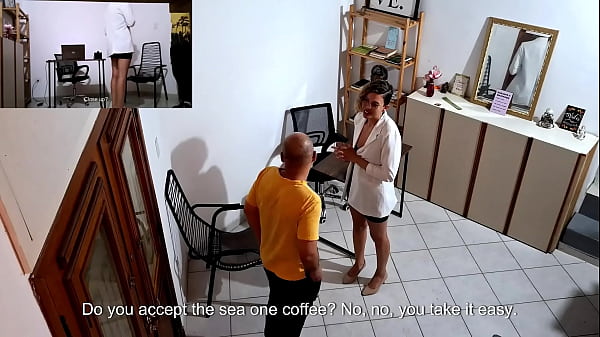 Image Horny secretary masturbates and ends up having sex with a client who was harassing her - Part 1