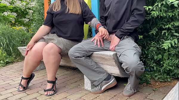 Image Mother-in-law's gorgeous hands made me cum in the park