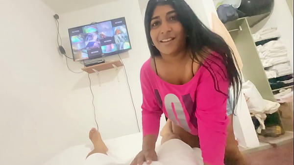 Image Almost discovered us! Naughty stepsister wants to get fucked in her stepdad's room