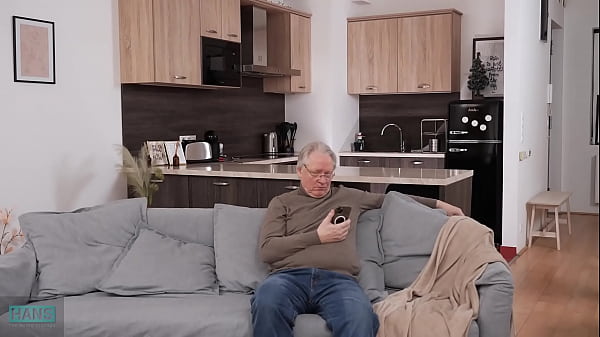 Image Horny old guy screws the big titted neighbor's daughter and covers her face with a huge load of cum.
