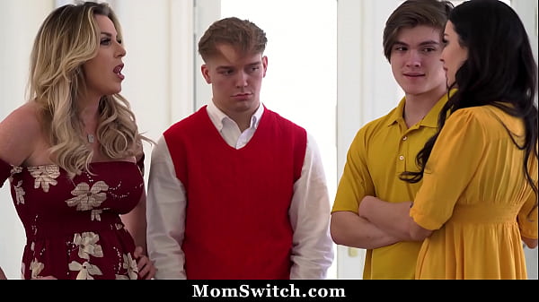 Image Big Tits Milfs Invite Stepsons to Have a Swap Sex - Momswitch