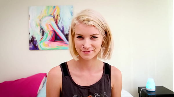 Image ARYA FAE Cute Petite Skinny Blonde Huge 10&quot_ Cock All The Way Down Deepthroat Blowjob and Cum Load Swallow