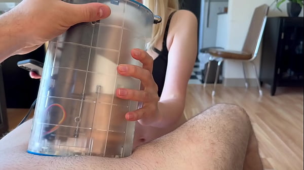 Image This automatic blowjob machine milked the cum right out of you