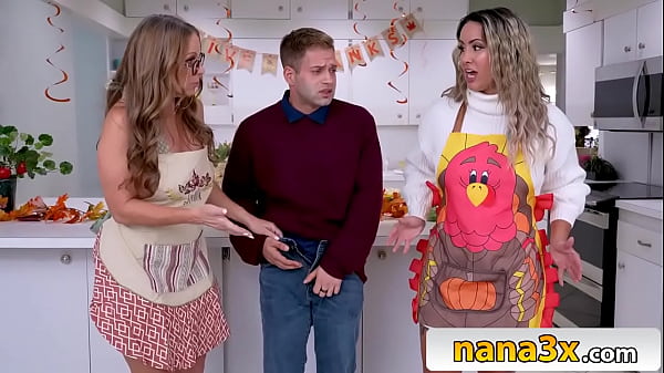 Image Crazy Family Threesome With MILF and GILF Sharing Lucky Stepson