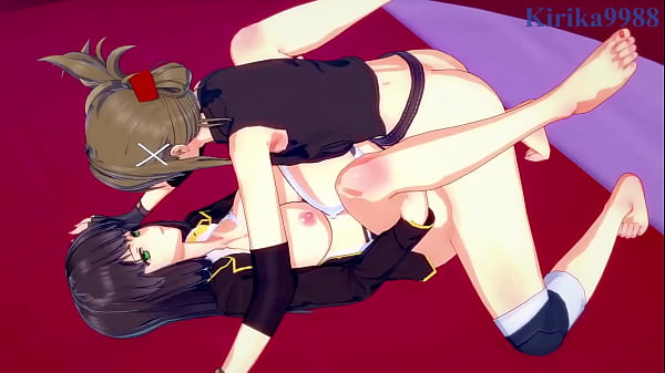 Image Setsuko Ohara and Chitose Kisaragi intense lesbian play and futanari sex. - Super Robot Wars Z & V Hentai