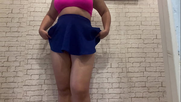 Image Hot stepsister without panties gets a powerful orgasm