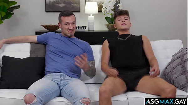 Image Two frends Drake Von and Derek Kage come up with flimsy excuses to jerk off side by side and frot
