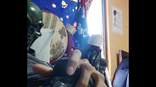 Image Naughty latin guy masturbates his dick alone, ends up cumming