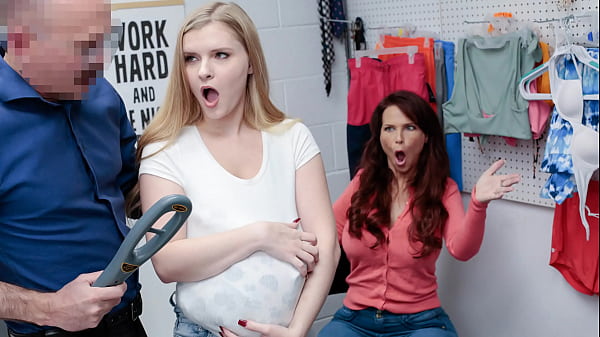 Image Stepmom and Stepdaughter Properly Getting Punished by The Mall Officer - Liftermilf