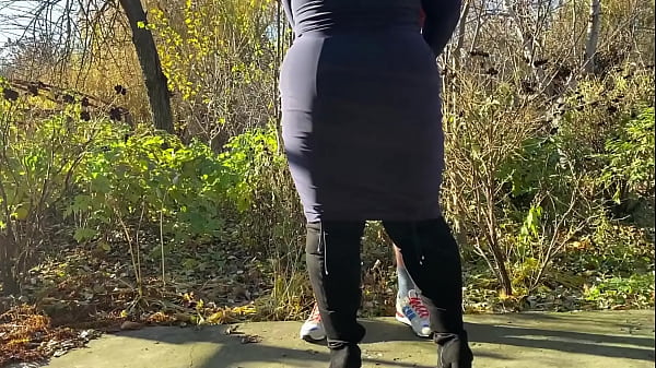 Image Mother in law tries hard to make me cum in a public park