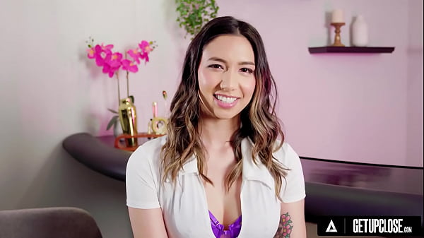 Image UP CLOSE - CREAMPIED Petite Brunette Kimora Quin Makes Zane Walker Eat Her Pussy & CUM SWAP Her